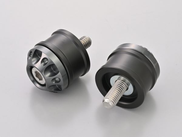 Aluminum Billet Middle Weight Bar Ends Fine Cut M8 Type Gunmetal for Kawasaki Vehicles
