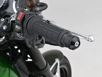 アルミビレット ミドルウェイトバーエンド ハイディッシュ M8タイプ ブラック KAWASAKI車