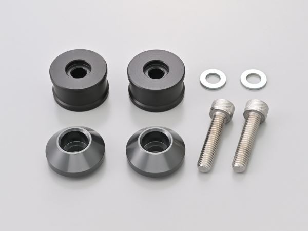 Aluminum Billet Middle-Weight Bar Ends High Dish M8 Type Gunmetal for Kawasaki