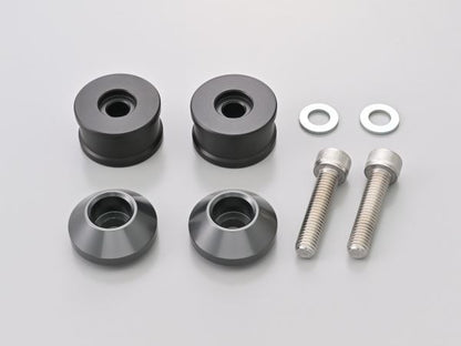 Aluminum Billet Middle-Weight Bar Ends High Dish M8 Type Gunmetal for Kawasaki