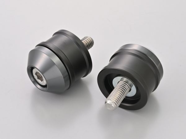 Aluminum Billet Middle-Weight Bar Ends High Dish M8 Type Gunmetal for Kawasaki