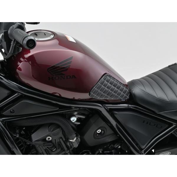 レザーニーグリップパッド ブラック レブル1100/DCT/T