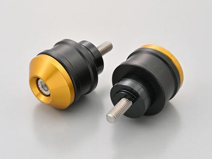 Aluminum Billet Middle Weight Bar Ends High Dish M6 Type Gold for Honda Models