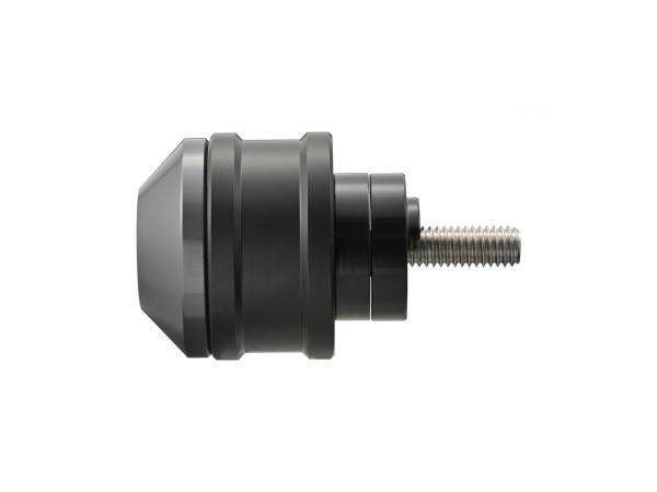 Aluminum Billet Mid-Weight Bar Ends, High Dish M6 Type, Gunmetal, for HONDA motorcycles