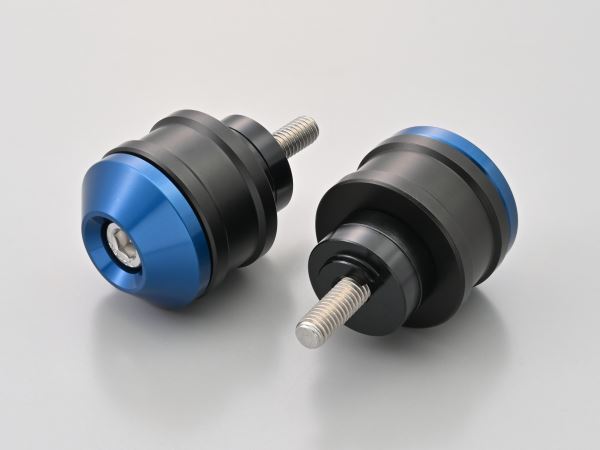 Aluminum Billet Middle Weight Bar End High Dish M6 Type Blue for HONDA