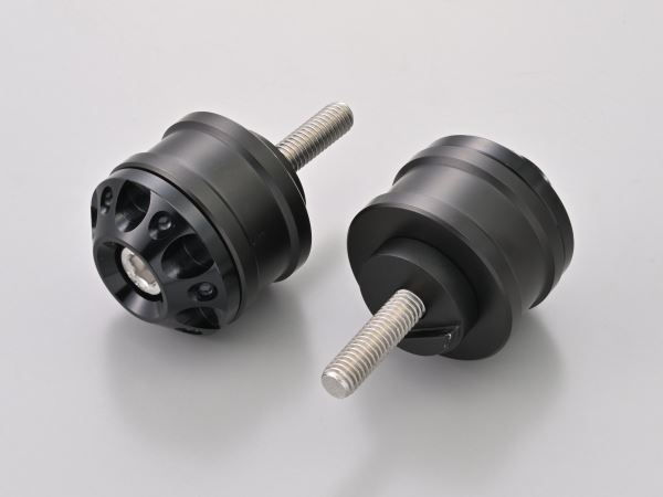 Aluminum Billet Mid-Weight Bar Ends Fine Cut M6 Type Black for Yamaha Motorcycles