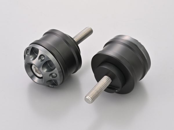 Aluminum Billet Middle Weight Bar End Fine Cut M6 Type Gunmetal for YAMAHA