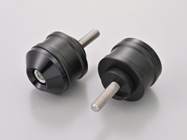 Aluminum Billet Middle Weight Bar End High Dish M6 Type Black for YAMAHA