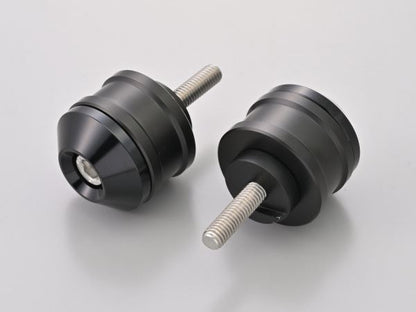 Aluminum Billet Middle Weight Bar End High Dish M6 Type Black for YAMAHA
