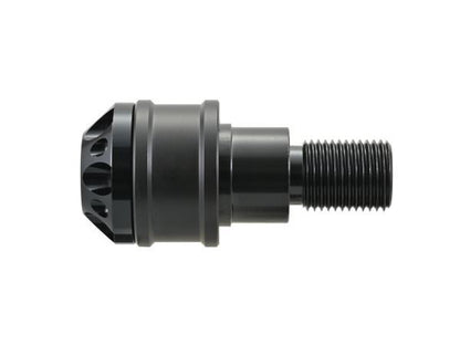 Aluminum Billet Middle Weight Bar End Fine Cut M16 Type Black for YAMAHA