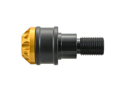 Aluminum Billet Middle-Weight Bar Ends Fine Cut M16 Type Gold for YAMAHA Motorcycles
