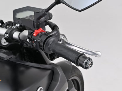 アルミビレット ミドルウェイトバーエンド ファインカット M16タイプ ガンメタ YAMAHA車