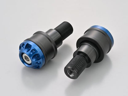 Aluminum Billet Middle Weight Bar Ends Fine Cut M16 Type Blue for YAMAHA