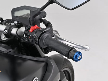 Aluminum Billet Middle Weight Bar Ends Fine Cut M16 Type Blue for YAMAHA