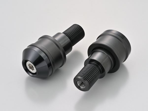 Aluminum Billet Middle Weight Bar End High Dish M16 Type Black for Yamaha