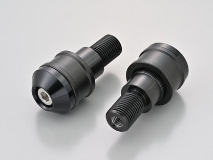 Aluminum Billet Middle Weight Bar End High Dish M16 Type Black for Yamaha