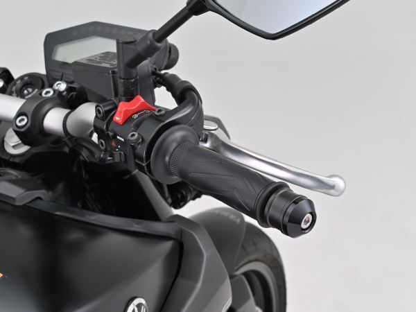 Aluminum Billet Middle Weight Bar End High Dish M16 Type Black for Yamaha