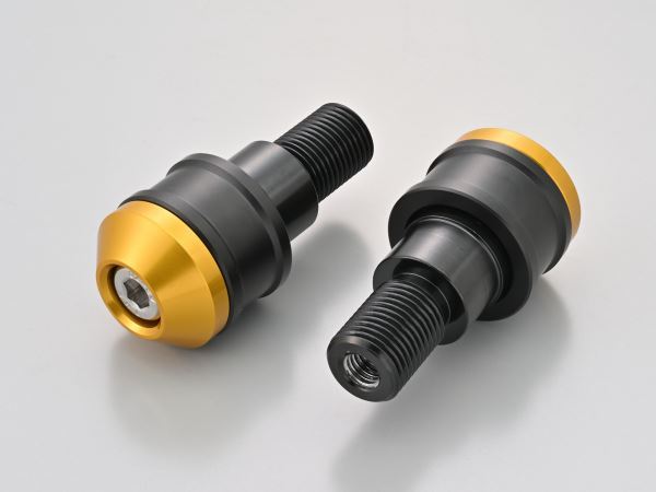 Aluminum Billet Middle Weight Bar Ends High Dish M16 Type Gold for YAMAHA