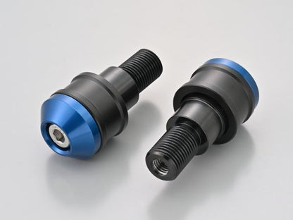 Aluminum Billet Mid-Weight Bar Ends High Dish M16 Type Blue for Yamaha