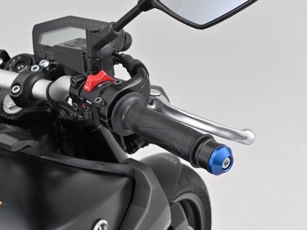 Aluminum Billet Mid-Weight Bar Ends High Dish M16 Type Blue for Yamaha