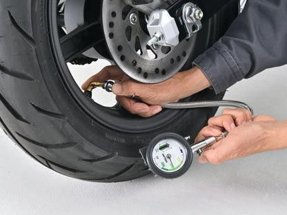 メッシュホース付きエアゲージ デプスゲージ付き