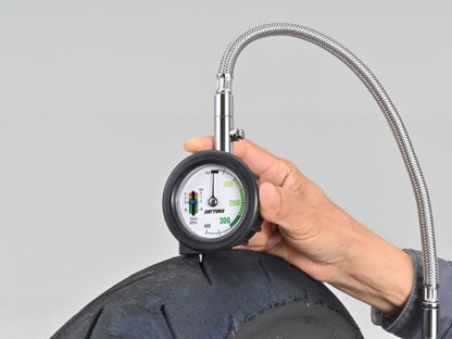 メッシュホース付きエアゲージ デプスゲージ付き