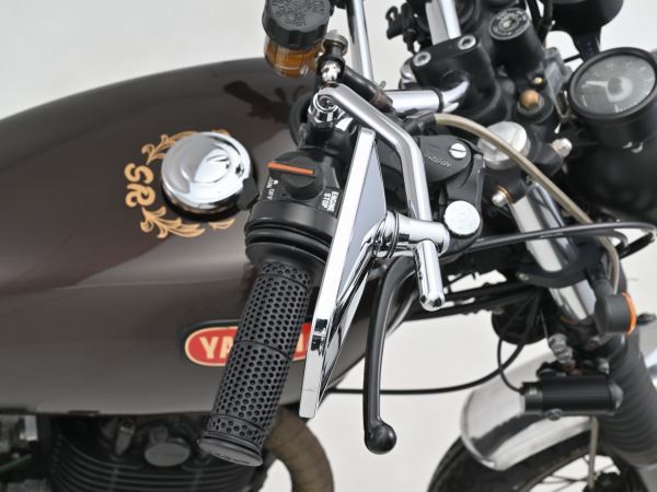 High-Visibility Mirror 2-Vent Rod CLASSICAL Right Chrome Plated