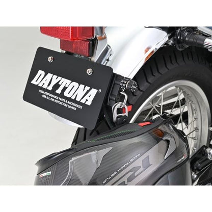 ダイヤルヘルメットホルダー ナンバープレートクランプタイプ 右側