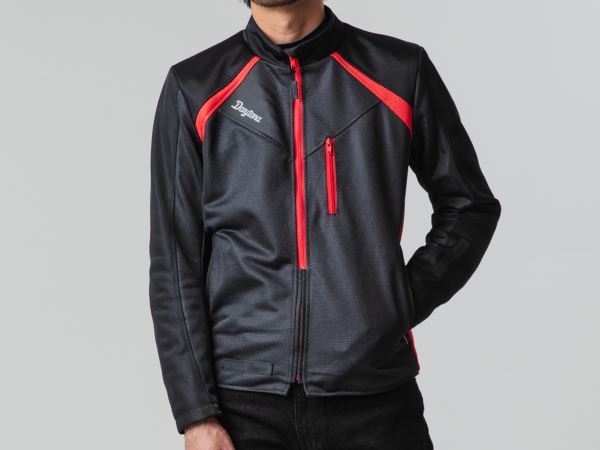 DJ-024 スピードエアメッシュジャケット ブラック/レッド