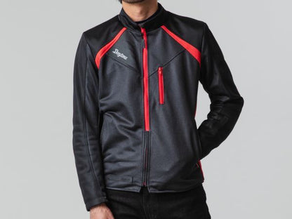 DJ-024 スピードエアメッシュジャケット ブラック/レッド