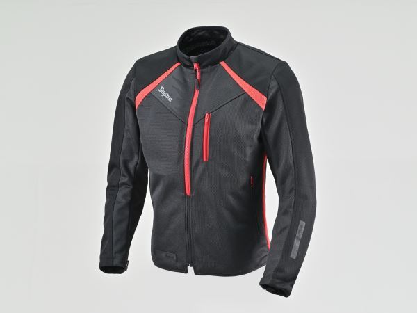 DJ-024 スピードエアメッシュジャケット ブラック/レッド