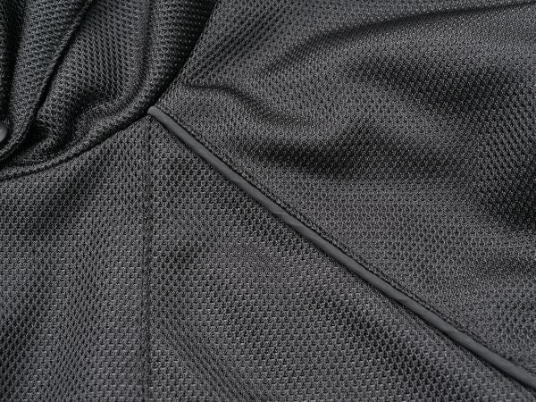 DJ-025 ライトウェイトフルメッシュパーカー ブラック/レッド