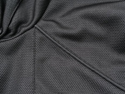 DJ-025 ライトウェイトフルメッシュパーカー ブラック/レッド