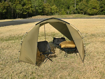 マエヒロシェルターMID フォレストカーキ 330×280×170(cm)