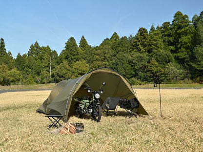 マエヒロシェルターMID フォレストカーキ 330×280×170(cm)