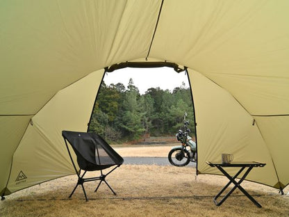マエヒロシェルターMID フォレストカーキ 330×280×170(cm)