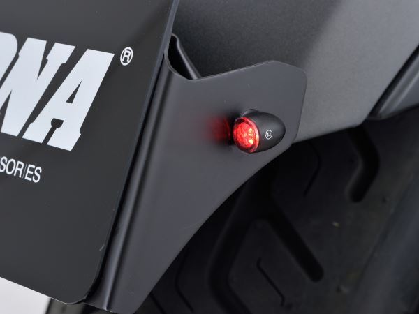 HIGHSIDER プロトンTWO テールランプ一体リアウインカー マットブラック/ライトスモーク レンズ径11mm 2個1セット