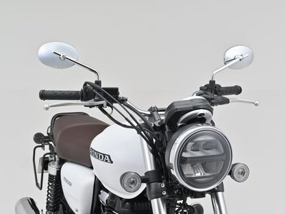 ハイビジミラー ロッドタイプ オーバル ロータイプ クロームメッキ M10正ネジ 左右共通 片側1個入り