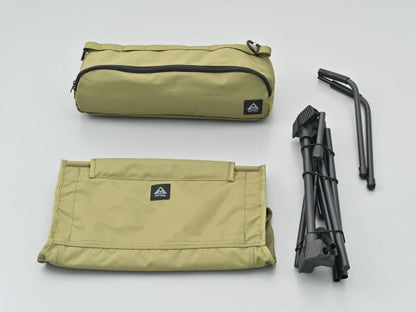 ハイバックローチェアMIL カーキ 約H740×W550×D600(mm)