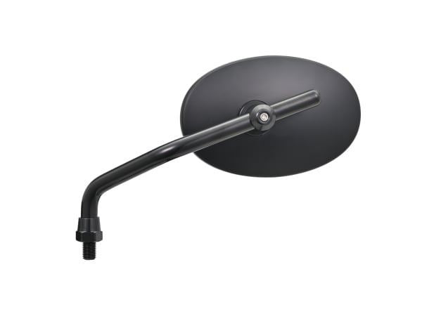 Hi-Viz Mirror 2-Vent Rod Oval Black M10 Right-Hand Thread Left Side, 1 piece
