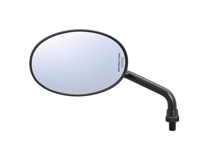 Hi-Viz Mirror 2-Vent Rod Oval Black M10 Right-Hand Thread Left Side, 1 piece
