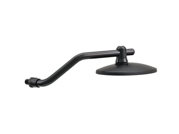High Visibility Mirror 2-Bend Rod Oval Black M10 Right Hand Thread Right Side One Piece