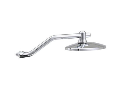 High-Visibility Mirror, 2-Bend Rod, Oval, Chrome Plated, M10 Right-Hand Thread, Right Side, 1 Piece