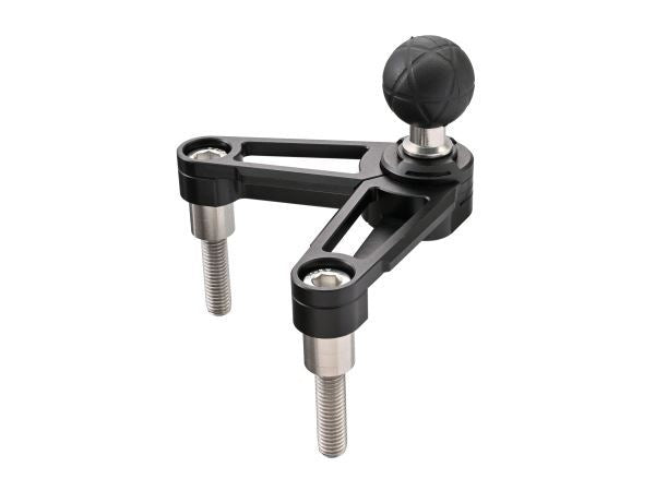 FLEX B-4 ハンドルポストベース ブラック W100～150×D30-80×H55mm