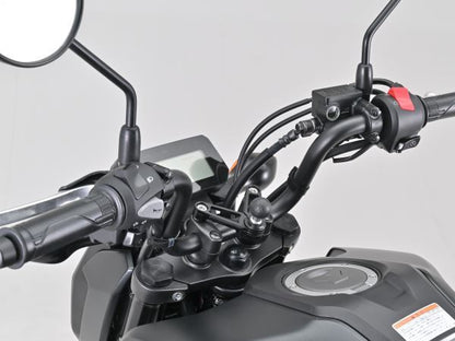 FLEX B-4 ハンドルポストベース ブラック W100～150×D30-80×H55mm