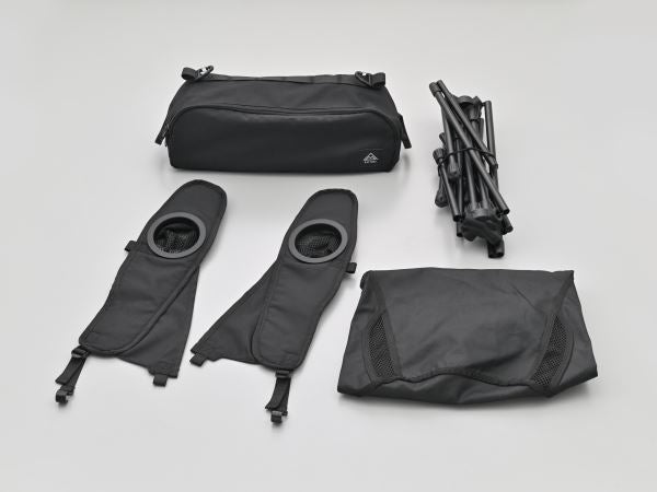 ワイド/レストチェア ブラック 約H67×W85×D56cm