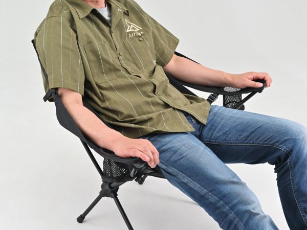 ワイド/レストチェア ブラック 約H67×W85×D56cm