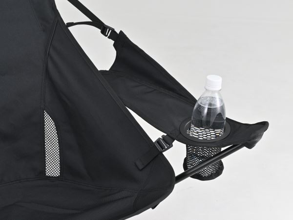 ワイド/レストチェア ブラック 約H67×W85×D56cm