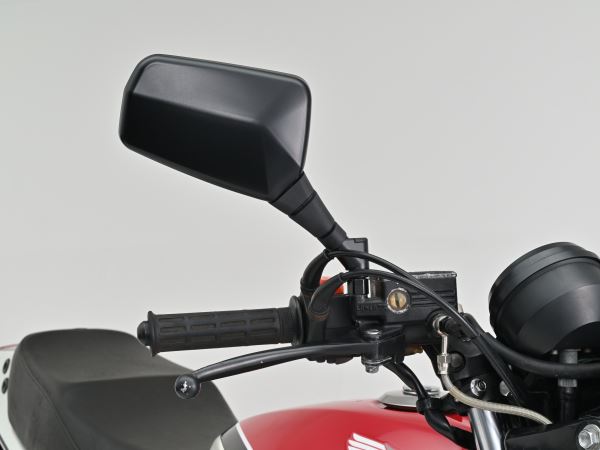 ハイビジミラー GXミラー スクエア クリアー M10正ネジ 片側1個入り