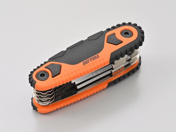 Hex key set with angle lock, metric sizes